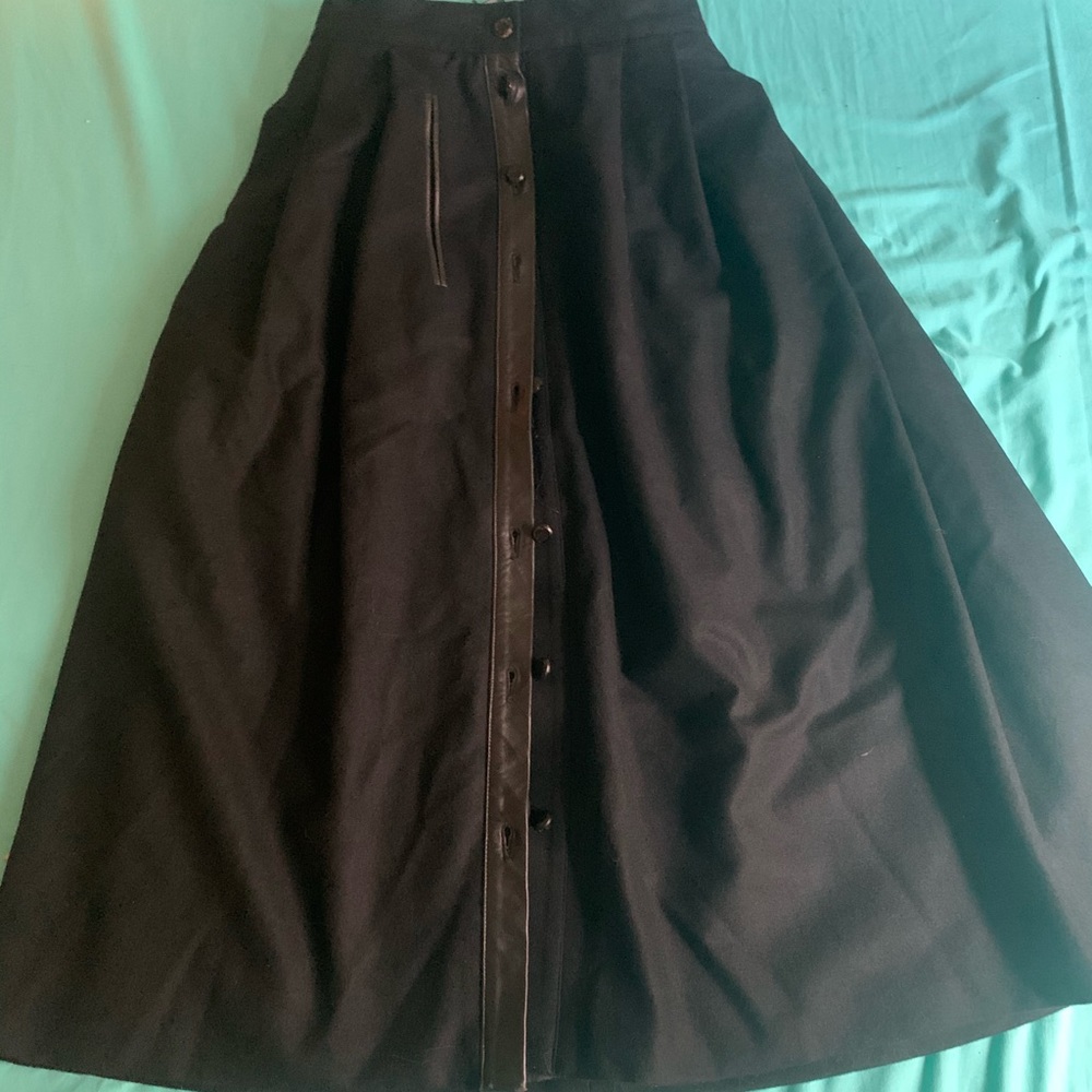Vintage boiled wool skirt from Germany